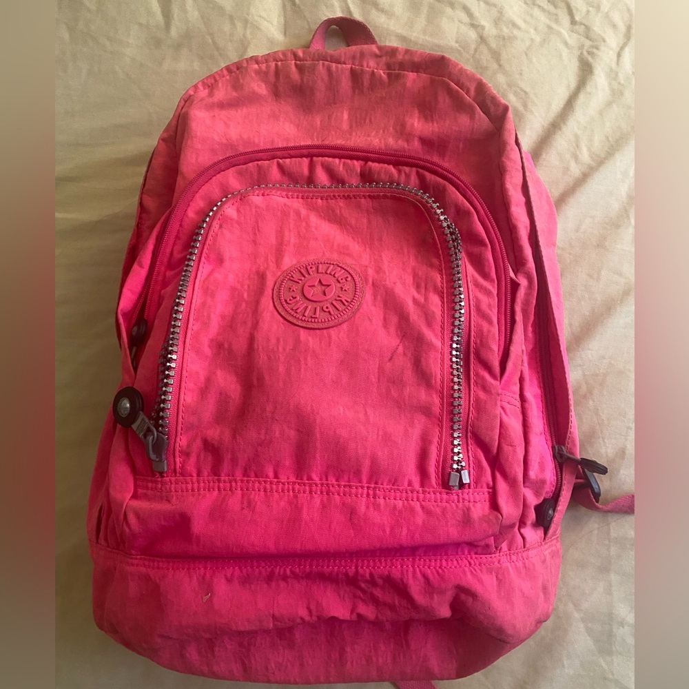 Kipling SEOUL XL 17” Pink Laptop Backpack Travel Bag